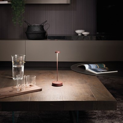 Zafferano Επιτραπέζιο Φωτιστικό Swap table lamp Καφέ Ματ απόχρωση