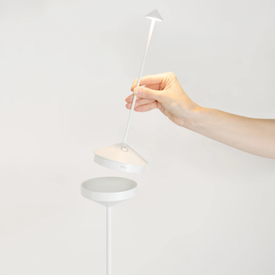 Zafferano Επιτραπέζιο Φωτιστικό Pina table lamp Λευκή απόχρωση