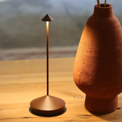 Zafferano Επιτραπέζιο Φωτιστικό Pina table lamp Καφέ Ματ απόχρωση