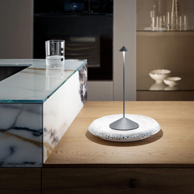 Zafferano Επιτραπέζιο Φωτιστικό Pina table lamp Σκούρο Γκρι απόχρωση