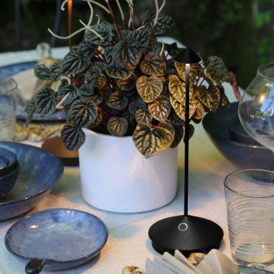 Zafferano Επιτραπέζιο Φωτιστικό Pina table lamp Μαύρη απόχρωση