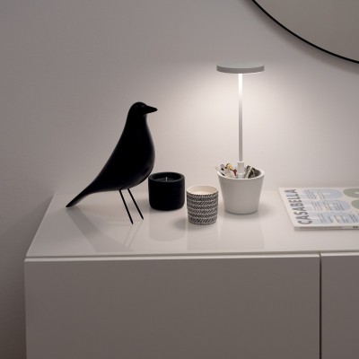Zafferano Επιτραπέζιο Φωτιστικό Poldina Reverso table lamp Λευκή απόχρωση