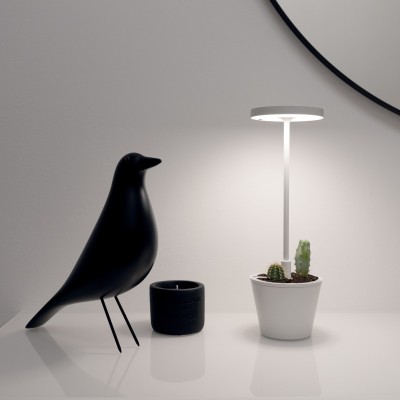 Zafferano Επιτραπέζιο Φωτιστικό Poldina Reverso table lamp Λευκή απόχρωση
