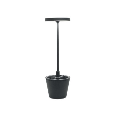 Zafferano Επιτραπέζιο Φωτιστικό Poldina Reverso table lamp Σκούρο Γκρι απόχρωση