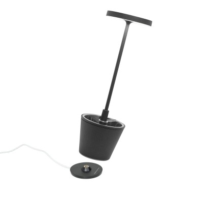 Zafferano Επιτραπέζιο Φωτιστικό Poldina Reverso table lamp Σκούρο Γκρι απόχρωση