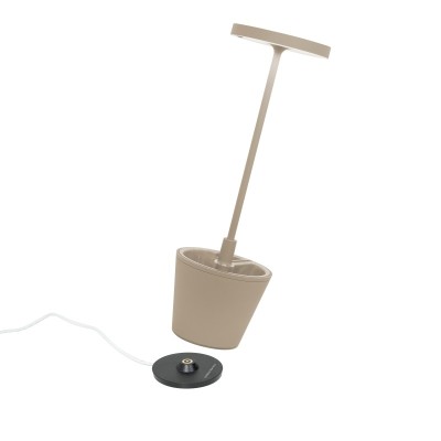 Zafferano Επιτραπέζιο Φωτιστικό Poldina Reverso table lamp Μπεζ απόχρωση