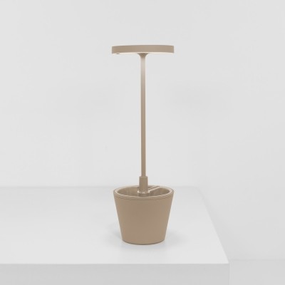 Zafferano Επιτραπέζιο Φωτιστικό Poldina Reverso table lamp Μπεζ απόχρωση