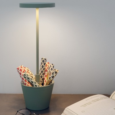Zafferano Επιτραπέζιο Φωτιστικό Poldina Reverso table lamp Βεραμάν απόχρωση
