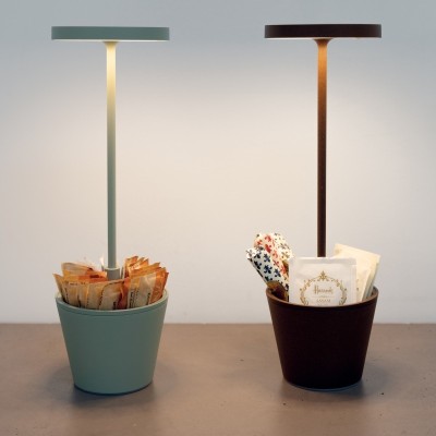 Zafferano Επιτραπέζιο Φωτιστικό Poldina Reverso table lamp Βεραμάν απόχρωση