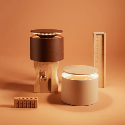 LD1050R3 Zafferano Επιτραπέζιο Φωτιστικό Push-Up table lamp Σκούρο Καφέ απόχρωση