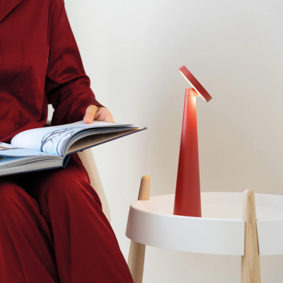 Zafferano επαναφορτιζόμενο φωτιστικό  Angelina table lamp Κοκκίνο
