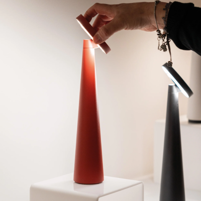 Zafferano επαναφορτιζόμενο φωτιστικό  Angelina table lamp Κοκκίνο