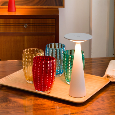 Zafferano επαναφορτιζόμενο φωτιστικό Damina table lamp Λευκό