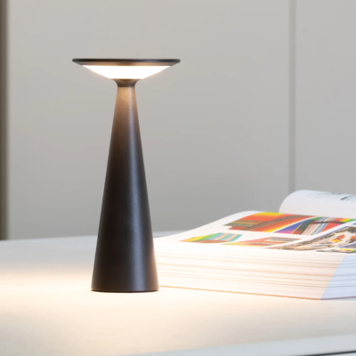 Zafferano επαναφορτιζόμενο φωτιστικό Damina table lamp Μαύρο