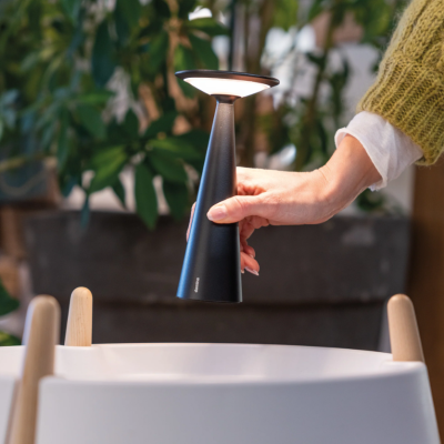 Zafferano επαναφορτιζόμενο φωτιστικό Damina table lamp Μαύρο