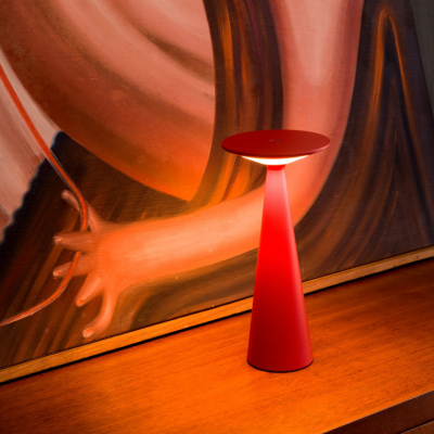 Zafferano επαναφορτιζόμενο φωτιστικό Damina table lamp Κόκκινο