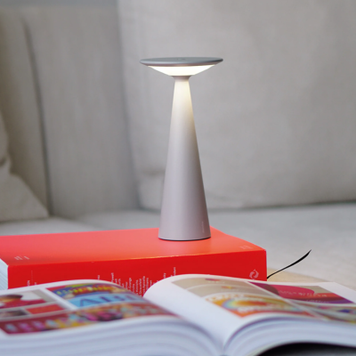 Zafferano επαναφορτιζόμενο φωτιστικό Damina table lamp Ανοιχτό Γκρι
