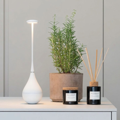 Zafferano επαναφορτιζόμενο φωτιστικό Dondolina table lamp Λευκό