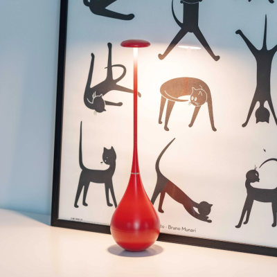 Zafferano επαναφορτιζόμενο φωτιστικό Dondolina table lamp Κόκκινο