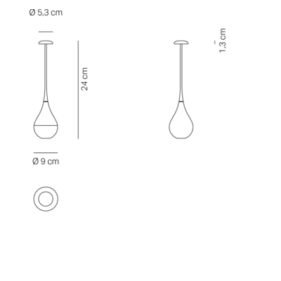 Zafferano επαναφορτιζόμενο φωτιστικό Dondolina table lamp Κόκκινο