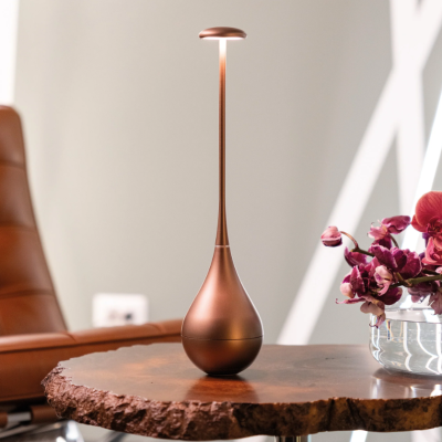 Zafferano επαναφορτιζόμενο φωτιστικό Dondolina table lamp Μπρούτζος-Bronzo
