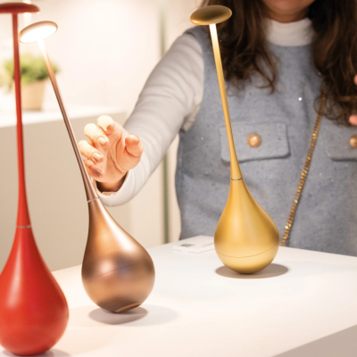 Zafferano επαναφορτιζόμενο φωτιστικό Dondolina table lamp Μπρούτζος-Bronzo