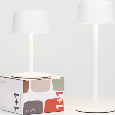 Zafferano επαναφορτιζόμενο φωτιστικό Ailati table lamp Λευκό