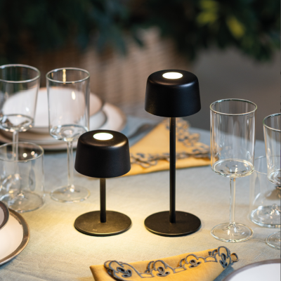 Zafferano επαναφορτιζόμενο φωτιστικό Ailati table lamp Μαύρο