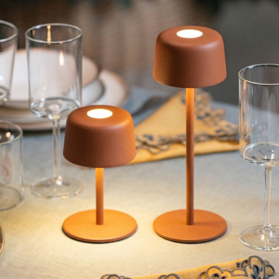 Zafferano επαναφορτιζόμενο φωτιστικό Ailati table lamp Καφε-Terracotta