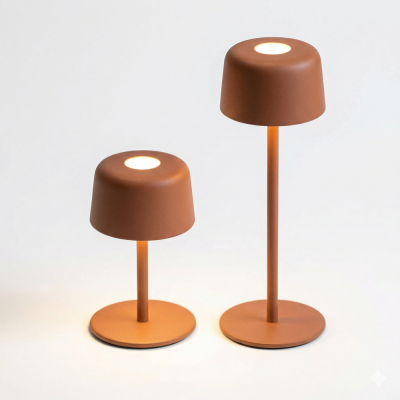 Zafferano επαναφορτιζόμενο φωτιστικό Ailati table lamp Καφε-Terracotta