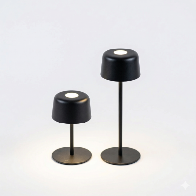 Zafferano επαναφορτιζόμενο φωτιστικό Ailati table lamp Μαύρο