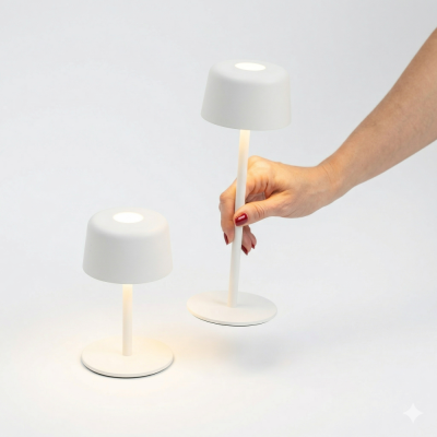 Zafferano επαναφορτιζόμενο φωτιστικό Ailati table lamp Λευκό