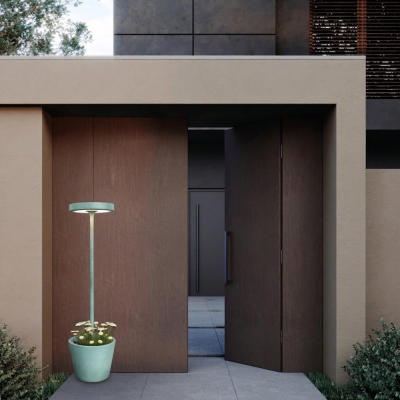 Zafferano επαναφορτιζόμενο φωτιστικό Poldina Reverso Solar L RF floor lamp Βεραμάν