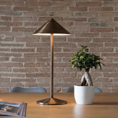 Zafferano επαναφορτιζόμενο φωτιστικό Pina L DESK table lamp Μπορνζέ-Bronzo