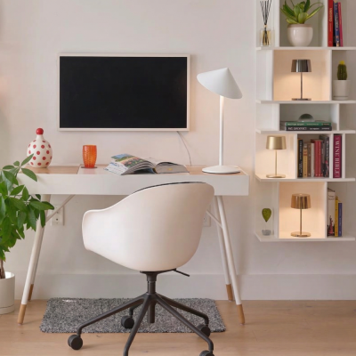 Zafferano επαναφορτιζόμενο φωτιστικό Pina L DESK table lamp Λευκό