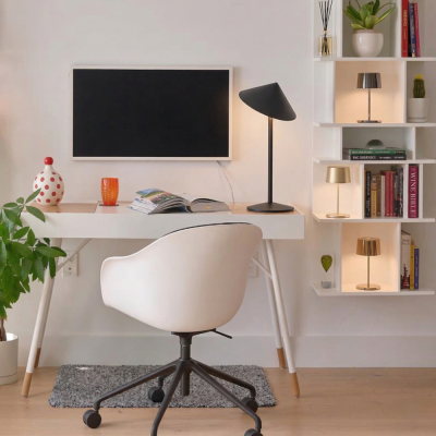 Zafferano επαναφορτιζόμενο φωτιστικό Pina L DESK table lamp Μαύρο