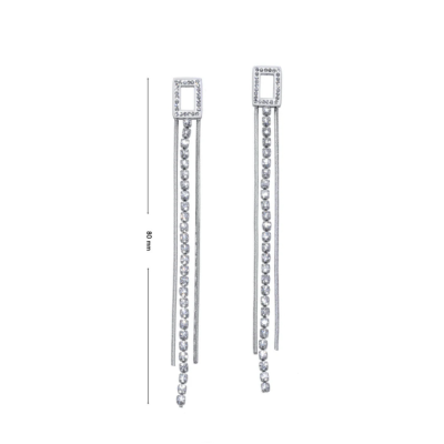 Γυναικεία Σκουλαρίκια Stainless Steel CRYSTALP με κρύσταλλα Swarovski