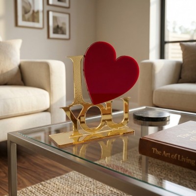 Επιτραπέζιο διακοσμητικό Πλεξιγκλάς I Love You GREKAS HOME