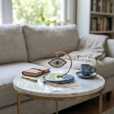 Επιτραπέζιο διακοσμητικό μάτι με σμάλτο GREKAS HOME