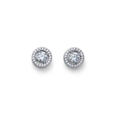 Ασημένια 925°Σκουλαρίκια Oliver Weber με κρύσταλλα Swarovski
