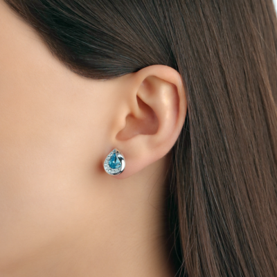Σκουλαρίκια με κρύσταλλα Swarovski