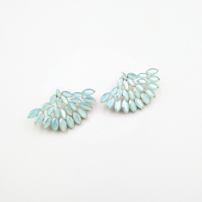 Γυναικεία κρεμαστά σκουλαρίκια GREKAS JEWELRY με κρυστάλλινες πέτρες