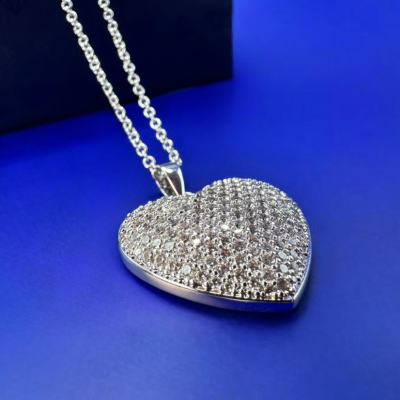 Κολιέ Καρδιά με κρύσταλλα Swarovski
