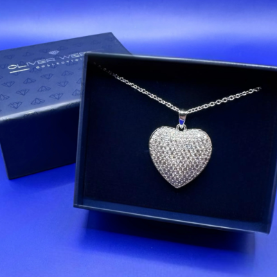 Κολιέ Καρδιά με κρύσταλλα Swarovski