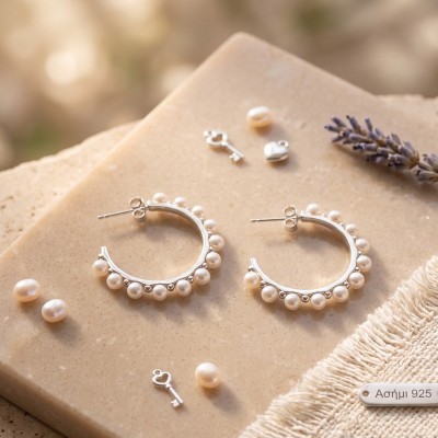 Ασημένια Σκουλαρίκια 925° GREKAS JEWELRY