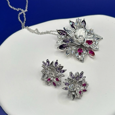 Σκουλαρίκια  με κρύσταλλα Swarovski