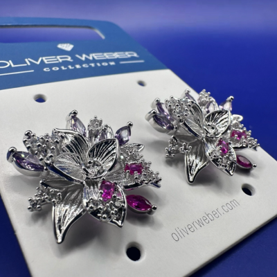 Σκουλαρίκια  με κρύσταλλα Swarovski