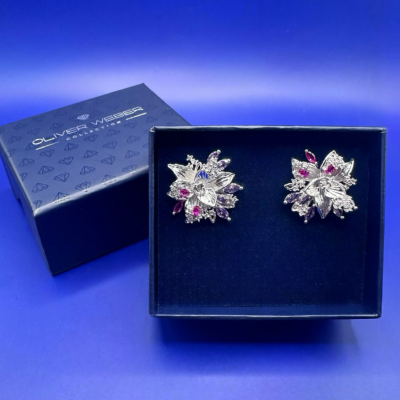 Σκουλαρίκια  με κρύσταλλα Swarovski