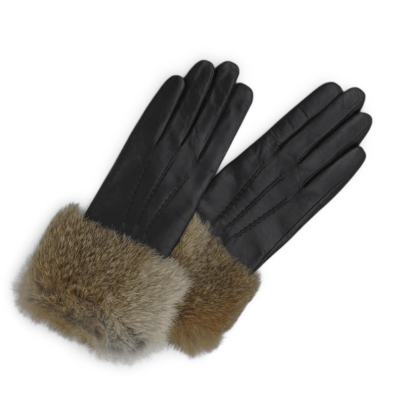 Γυναικεία μαύρα δερμάτινα γάντια MARKBERG May Glove