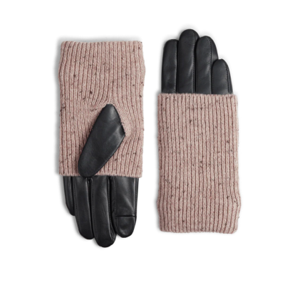 Γυναικεία μαύρα δερμάτινα γάντια MARKBERG HellyMBG Glove